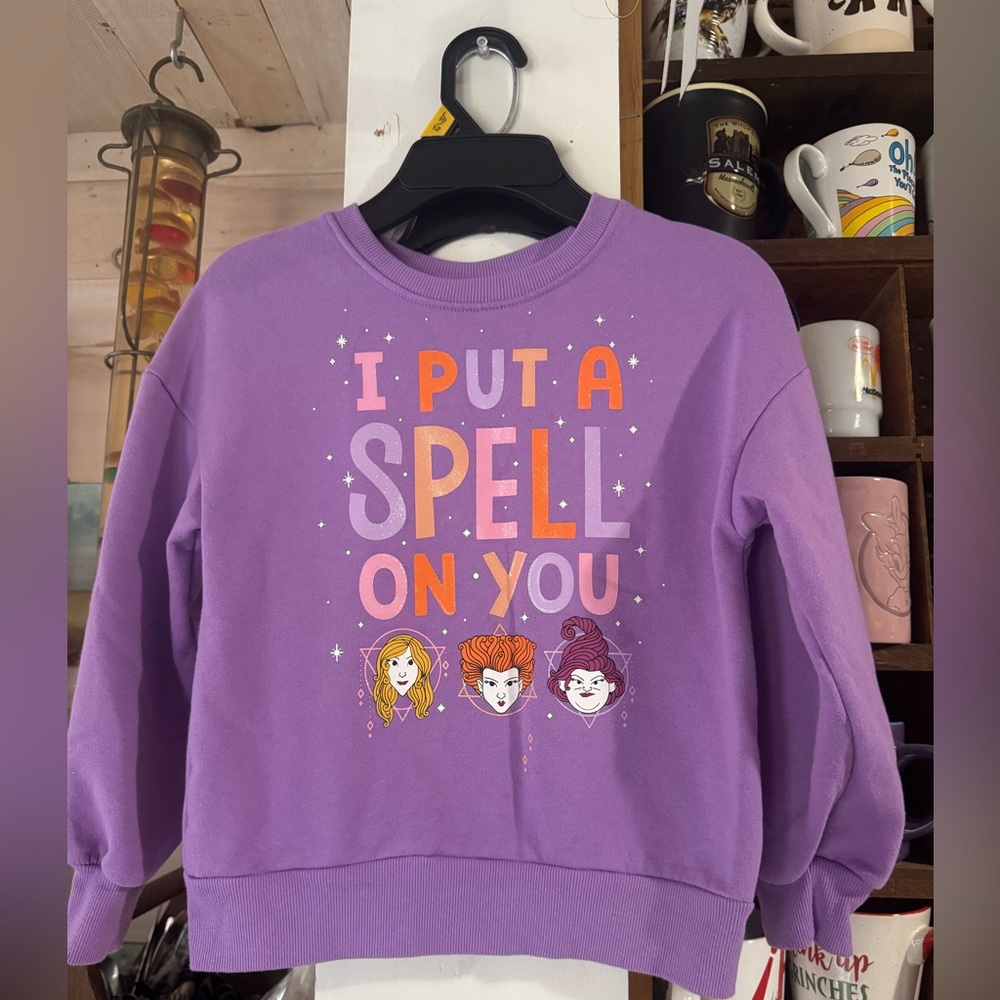 Disney Hocus Pocus Purple Sweatshirt size 6-6X